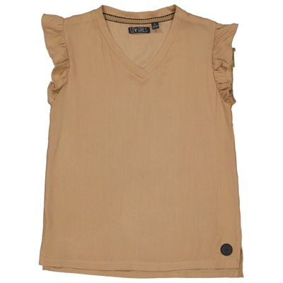 LEVV Meisjes t-shirt - Thea - Camel