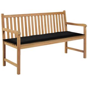 VidaXL Tuinbankkussen 150x50x4 cm oxford stof zwart