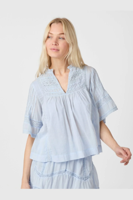 Neo Noir Siama S Voile Blouse light blue