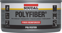 Soudal polyfiber | polyesterplamuur | 1 kg | grijs | 30104 - 103433