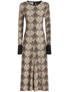 ETRO paisley-print jersey midi dress - Tons neutres