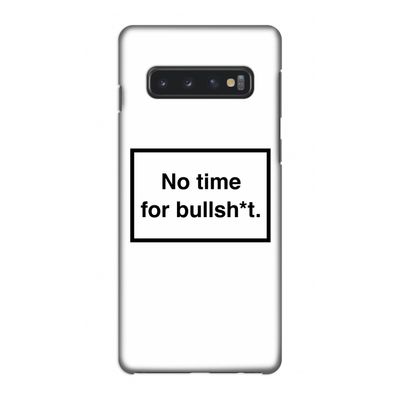No time: Samsung Galaxy S10 4G Volledig Geprint Hoesje