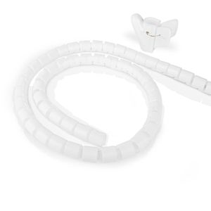 Nedis Kabelmanagement | Spiraalvormige sleeve | 2 m | 32 mm | 1 stuks - CMSW2832WT200 CMSW2832WT200