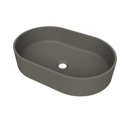 Arcqua Case Opbouw Waskom Ovaal 55x36 Mat Quartz Grijs