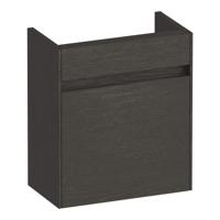 Brauer Inspire Fonteinkast - 40 cm - 1 Deur - Greeploos - Linksdraaiend - Timber Anthracite