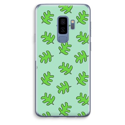 Groene blaadjes: Samsung Galaxy S9 Plus Transparant Hoesje