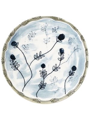 Serax x Marni lot de 2 assiettes Midnight Flowers - Bleu