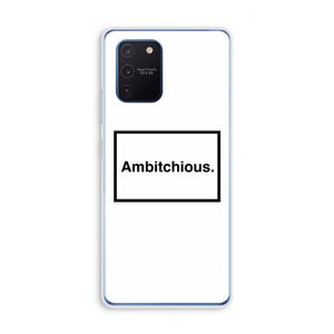 Ambitchious: Samsung Galaxy Note 10 Lite Transparant Hoesje