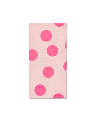 HEMA Servetten stip roze 40x40cm - 12 stuks