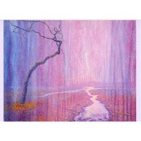 Dubbele Kaart Ruimte-Golvend (Set van 5) - thumbnail