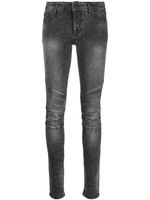 Philipp Plein legging façon jean à effet délavé - Noir - thumbnail