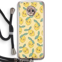 Citroenen: Motorola Moto G6 Transparant Hoesje met koord