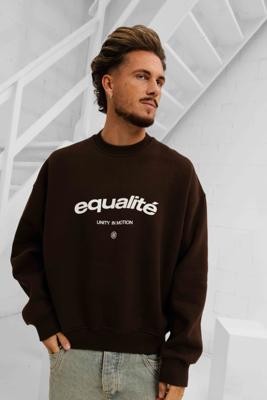 Equalité Celeste Sweater Heren Bruin - Maat S - Kleur: Bruin | Soccerfanshop