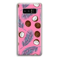 Kokosnoot roze: Samsung Galaxy Note 8 Transparant Hoesje