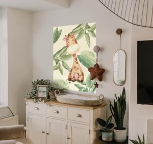 Jungle giraffe poster