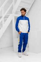 Lacoste Sport Print Trainingspak Heren Wit/Blauw - Maat XS - Kleur: WitBlauw | Soccerfanshop