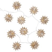 Boltze Home Lichtketting led met 10 houten sterren
