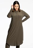 Yoek Blouse-jurk | Groen | Maat 46/48