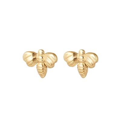 Oorknopjes met Bijtje goud