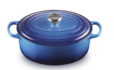 Le Creuset Braadpan Signature ovaal Azure ø 29 cm / 4,7 liter