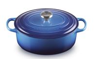 Le Creuset Braadpan Signature ovaal Azure ø 29 cm / 4,7 liter