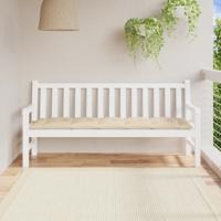 VidaXL Tuinbankkussen 180x50x7 cm oxford stof beige