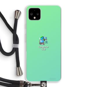 Win98: Pixel 4 XL Transparant Hoesje met koord