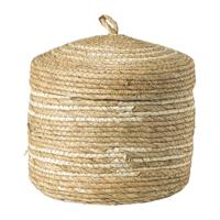 Opbergmand streep - beige - ø25x25 cm Opbergmand streep - beige - ø25x25 cm