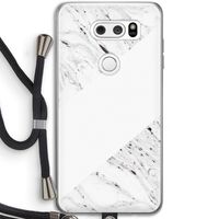 Biggest stripe: LG V30 Transparant Hoesje met koord