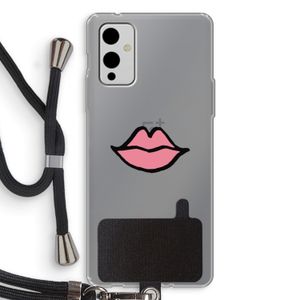 Kusje: OnePlus 9 Transparant Hoesje met koord