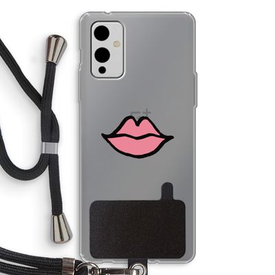 Kusje: OnePlus 9 Transparant Hoesje met koord