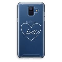 Best heart pastel: Samsung Galaxy A6 (2018) Transparant Hoesje