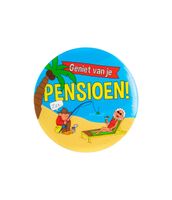 Kleine Cartoon Button - Pensioen