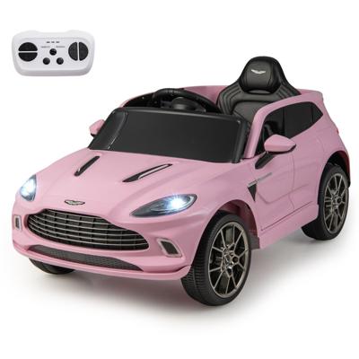 Aston Martin DBX 12V Elektrische Kinderauto met 2,4G Afstandsbediening Modern Voertuig met LED-Verlichting en Muziek Afsluitbare Deuren