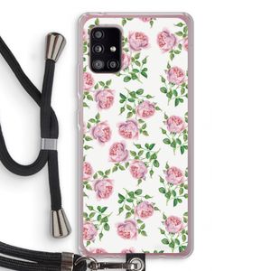 Kleine roosjes: Samsung Galaxy A51 5G Transparant Hoesje met koord