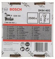 Bosch Accessoires Nagel met verzonken kop SK64 40mm | 1.6mm - 2608200503