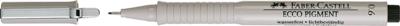 Faber Castell fc-166699 tekenpen ecco pigment 0,6 mm zwart