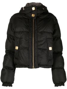 Balmain veste de ski à motif monogrammé - Noir