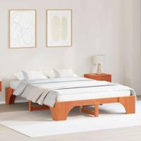 Bedframe Wasbruin 140 x 200 cm Massief grenenhout