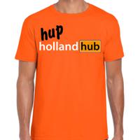 Verkleed T-shirt voor heren - hup holland hub - oranje - EK/WK voetbal supporter - Nederland