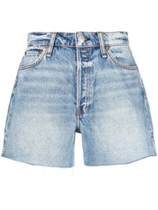 rag & bone short en jean à taille haute - Bleu