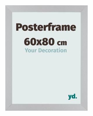 Posterlijst 60x80cm Zilver Mat MDF Parma