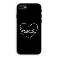 Friends heart black: iPhone SE 2020 Biologisch afbreekbaar hoesje