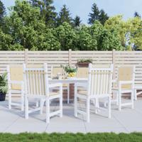 Tuinstoelkussens 6 st 100x50x3 cm oxford stof beige - thumbnail