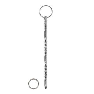 Urethral Sounding - Metal Ribbed Dilator With Ring