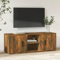 Tv-meubel 100x31,5x35 cm bewerkt hout gerookt eikenkleurig