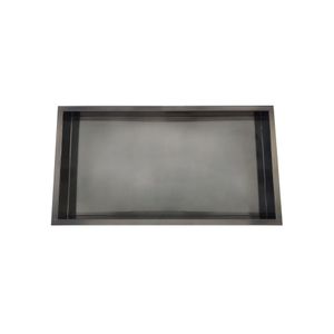 BWS Inbouwnis | 30x60x10cm | RVS Black Chrome