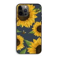 Sunflower and bees: iPhone 12 Pro Max Biologisch afbreekbaar hoesje