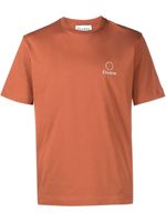 Etudes t-shirt en coton biologique à logo imprimé - Marron