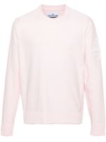 Stone Island pull à motif Compass signature - Rose - thumbnail